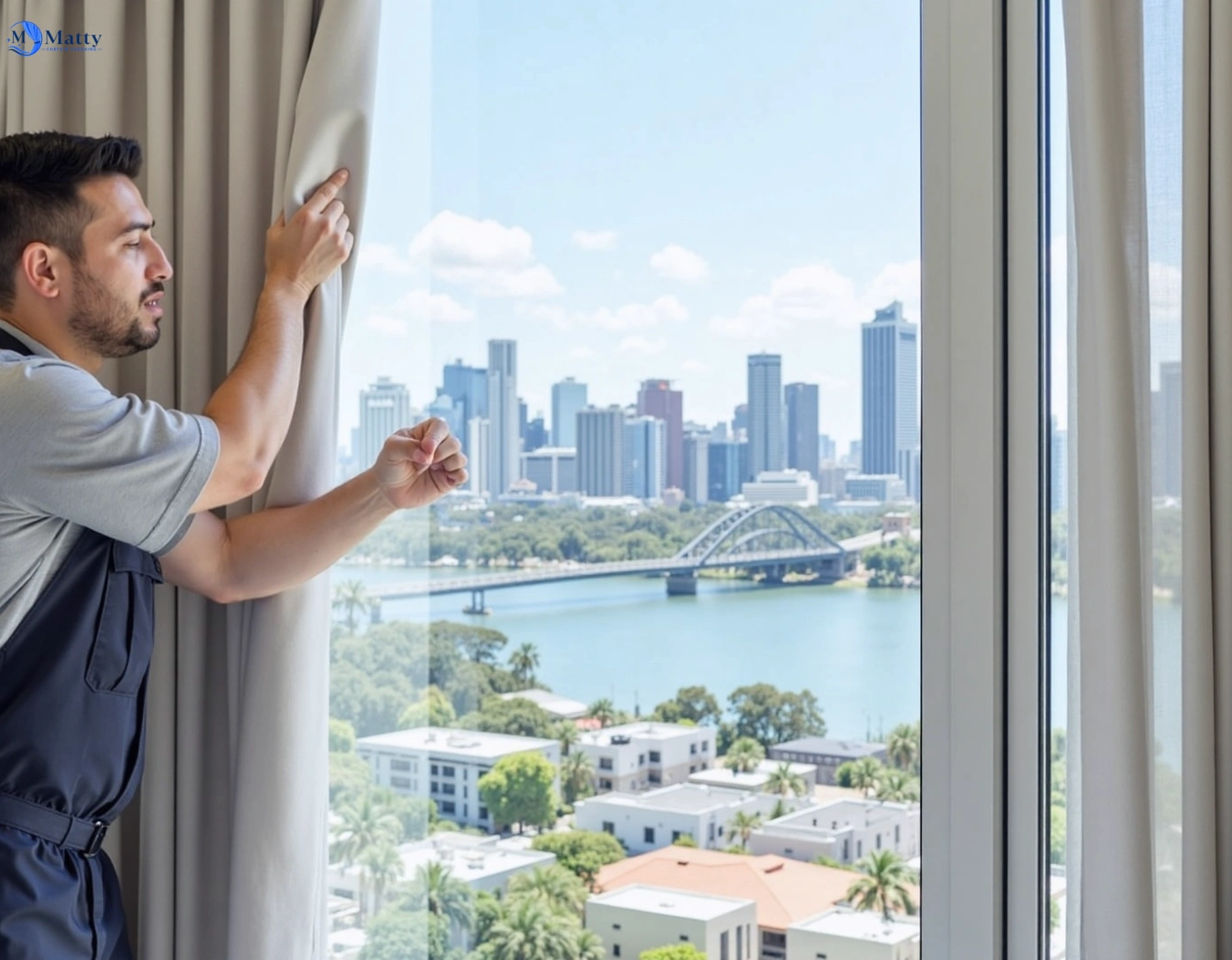 Professional curtain steam cleaning service st-marys-nsw QLD by Matty Curtain Cleaning